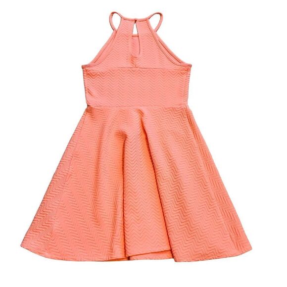 10/$25🦋 Mossimo Neon Orange A-Line Sleeveless Skater Dress - Size Medium - Picture 7 of 16